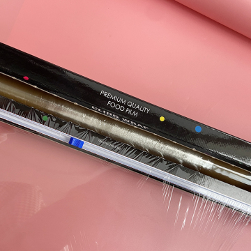 Custom Food Grade PVC Cling Film Rolls & Polyester Polypropylene Cling Films with Zip Cutter