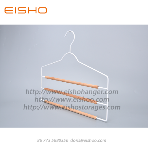 EISHO Slim 3 Layer Metal Trouser Hanger