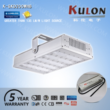 200w industrial hangar ip65 led high bay lighting