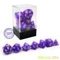 Bescon Moonstone Würfel Set Purple Pearl, Bescon Polyhedral RPG Würfel Set Moonstone Effect