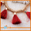 Handmade bện Chunky chuỗi Necklace Tassel tuyên bố Necklace