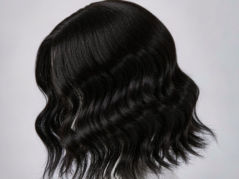 Dark Brown Water Wave Lace Front Wig 100% Human Hair