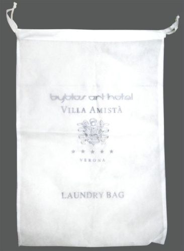 Cotton, Non Woven And Plastic Spa, Bar Or Hotel Laundry Bags, Laundry Hamper Bag