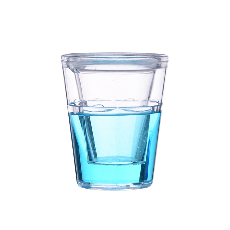 High Quality Sturdy Plastic Freezer Shot Glasses With Gel, Colorful Freezer Gel Mug Wine Glasses For Birthday, Holiday