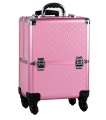 Travel Cosmetic Bag Makeup Train Case Rolling Aluminium Train Case