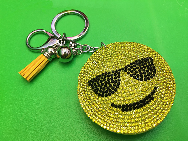 Smiley Faces Pendant Keychain