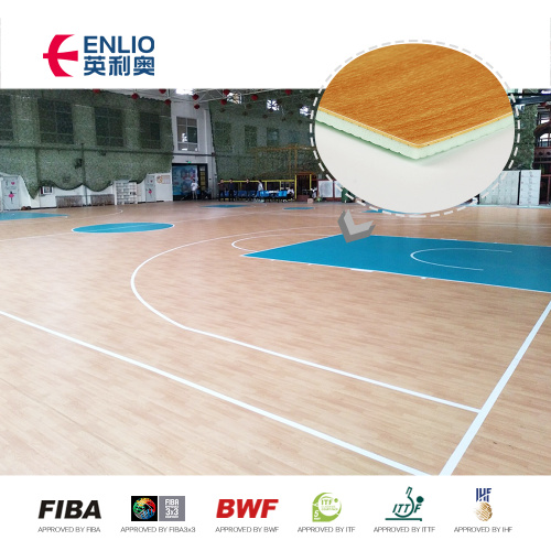 piastrelle da basket in legno indoor pavimentazione da campo da basket in mapero