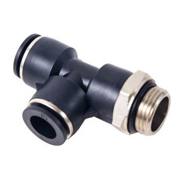 6mm Male Run Tee Pneumatic Compressed Fittings: Plastic Push Lock Tube Fittings