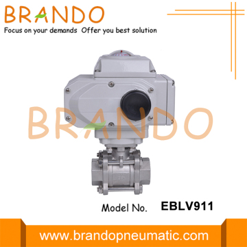 Stainless Steel Electric Actuator Female Thread Ball Valve