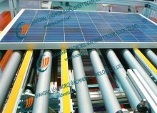 solar panel roller coveyor system