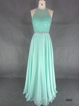 Noble Round Collar Formal Evening Party Dresses