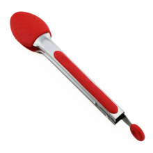 TPR handle silicone kitchen cooking food tongs