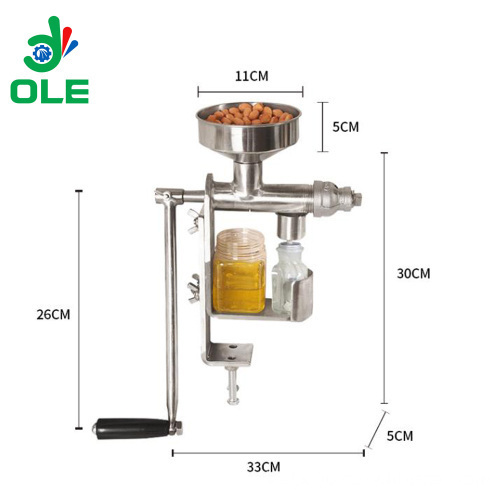 Stainless Steel Mini Oil Expeller Machine - Household Oil Extractor