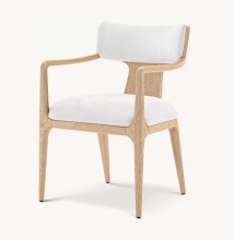 Ligné Handcrafted Solid Wooden Arm Chairs - Modern Minimalism Garden and Dining Room Furniture