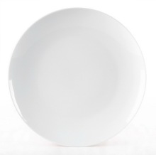 12-inch ,30-cm White Porcelain Coupe Charge plate
