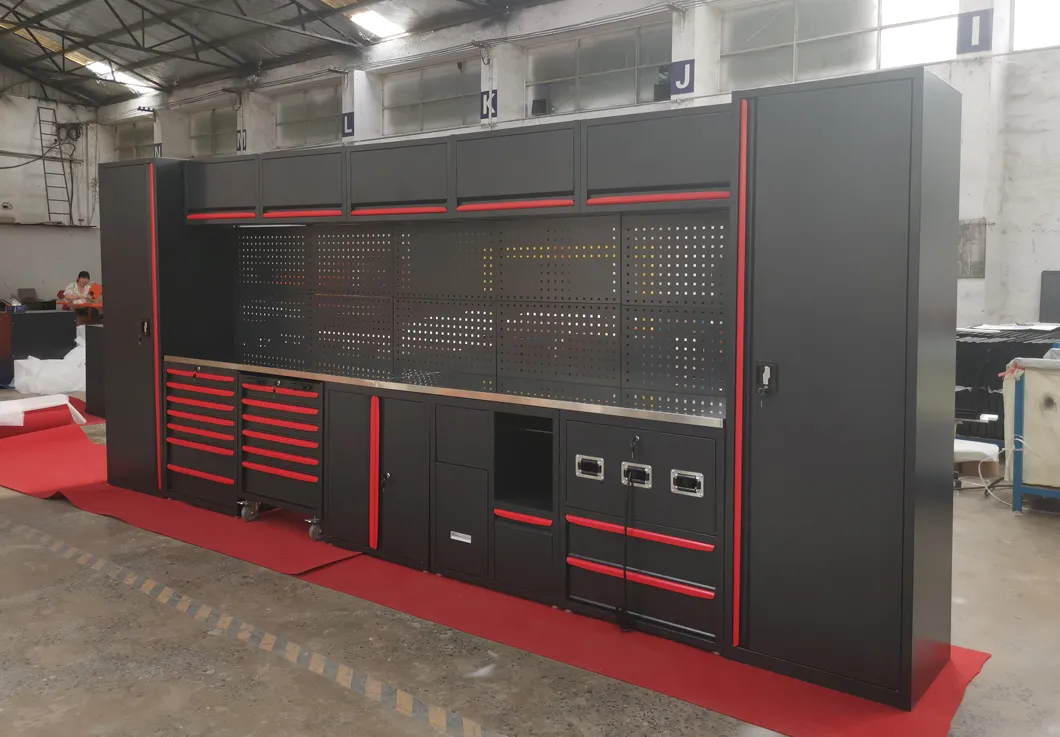 Free Combination Heavy Duty Garage Storage Workshop Tool Cabinet Workbench