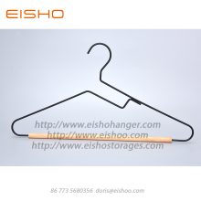 EISHO New Style Black Wood Metal Coat Hanger