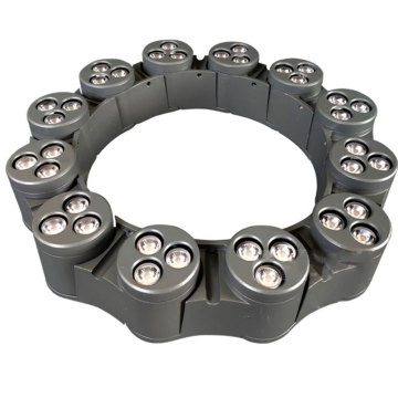 Waterproof LED Rope Light Palm Tree Ring Light Fixture - Coastal Outdoor Decor