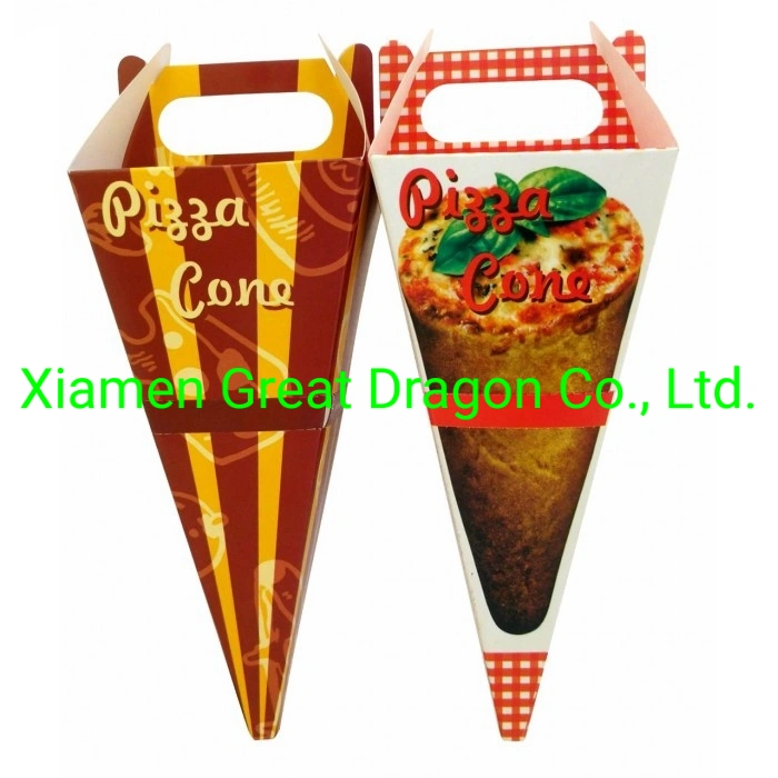 Customized Printing Cone Pizza Box (GD-PCB21005)