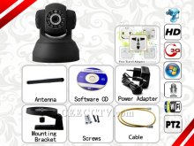 Ip Camera Wireless Ptz Ip Camera Hd 640 X 480 Pixels Mega P2p Ip Camera (black) Cee-ip-46b
