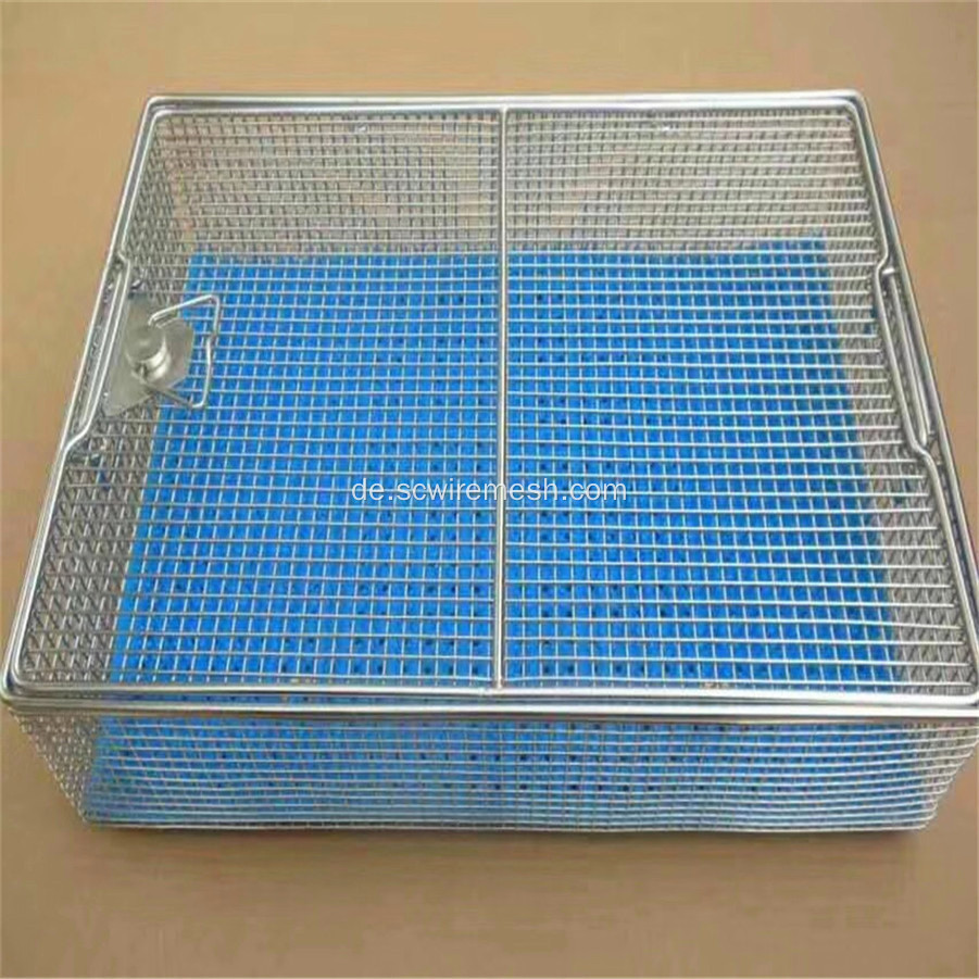 Stanless Steel Wire Mesh Aufbewahrungskörbe mit Deckel