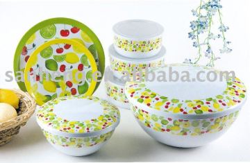 Melamine dinnerware set