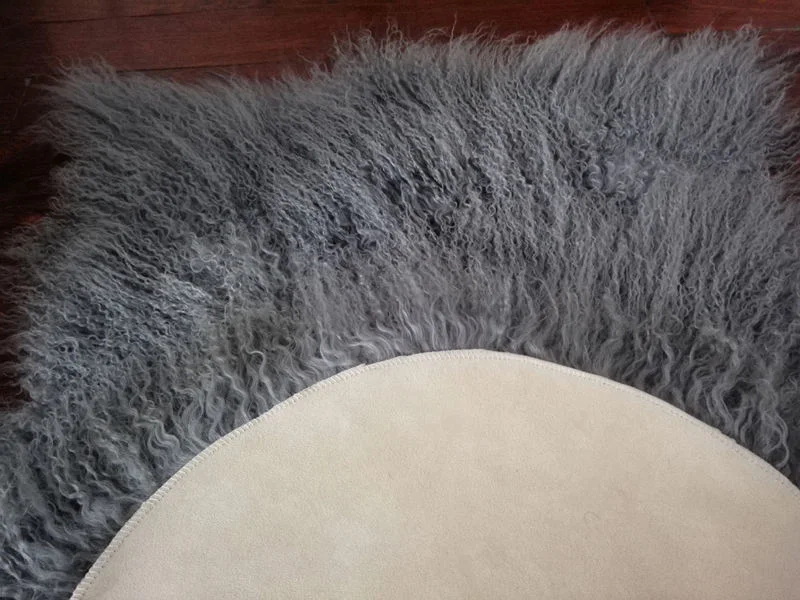 Mongolian Sheep Fur Plate for Sale