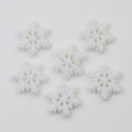 Fashional flocon de neige en forme de résine Cabochon ornements de chambre entretoise bricolage noël vacances fête décor charmes