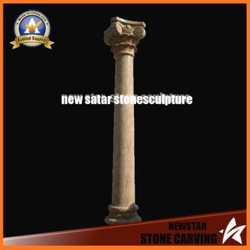 High Quality Beige Marble Rome Pillars
