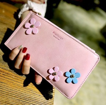 girl card holder PU leather wallet/purse