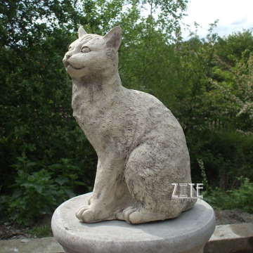 Home Decorative Life Size Big Resin Fiberglass Cat Statue