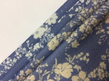 Polyester Linen Look Print Fabric