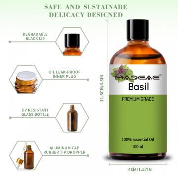 Best Selling 100% Pure Plant Basil Oil For Massage Oil