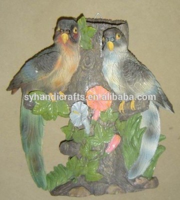 Nice lovely garden statues resin parrot decoration