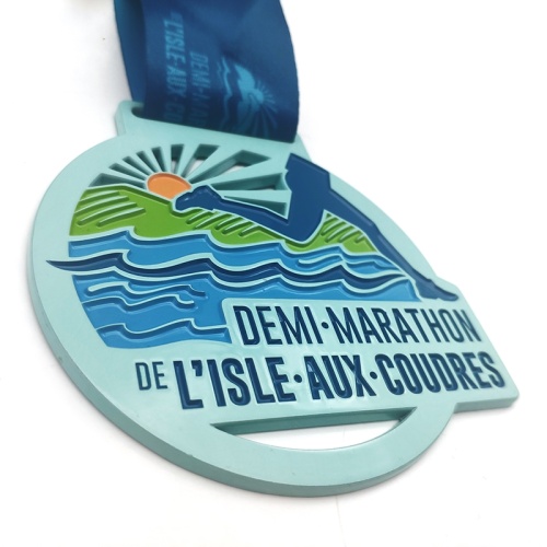 Medalla de deporte de maratón de carrera de premio de metal personalizado