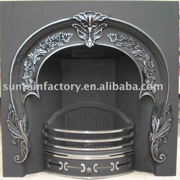 cast iron antique fireplace/free standing fireplace