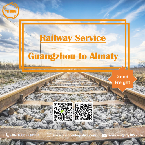 Serviço ferroviário de Guangzhou para Almaty