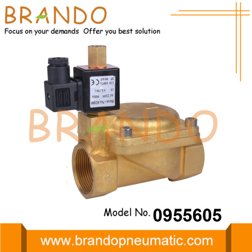 0955605 1-1/4 &#39;&#39; Válvula solenoide normalmente abierta 24VDC 220VAC