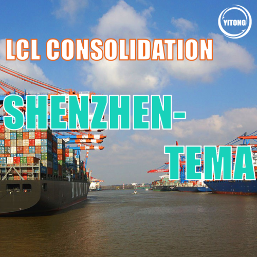 Internationale LCL -consolidatie van Shenzhen naar Tema Ghana