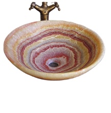 Modern Honey Onyx Bathroom Countertop Natural Stone Marble Sinks