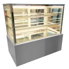 36" Cubed Glass Refrigerated Countertop Display Cabinet