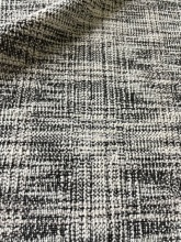 slub black and white interlock knit fabric