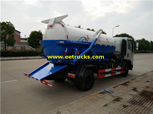 3 ton 4000l fecal masu tsotse motoci