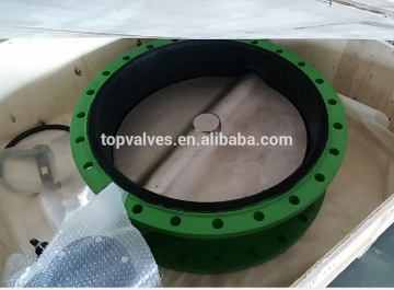 double flanged butterfly valve with actuator