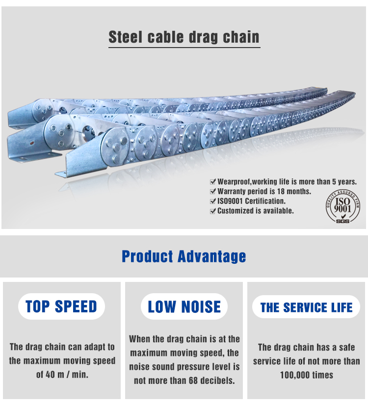 Steel Drag Cable Carrier detail