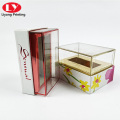 lápiz labial de diseño creativo con caja de perfume de tapa transparente