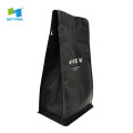 32 oz matte black sealable stand up pouches