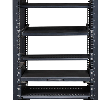 Grounded server cabinet with casters