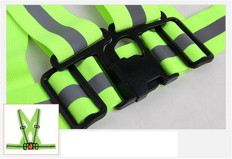 Wholesalers unisex Working riding running safety reflective shoulder belt vest sports safety vest suit for children and adult