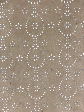 Poly Spandex Suede Faux Perforated